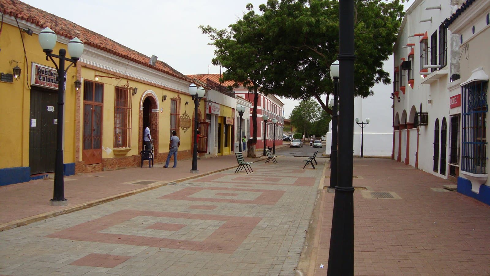 Calle con casas coloniales en Coro, estado Falcón