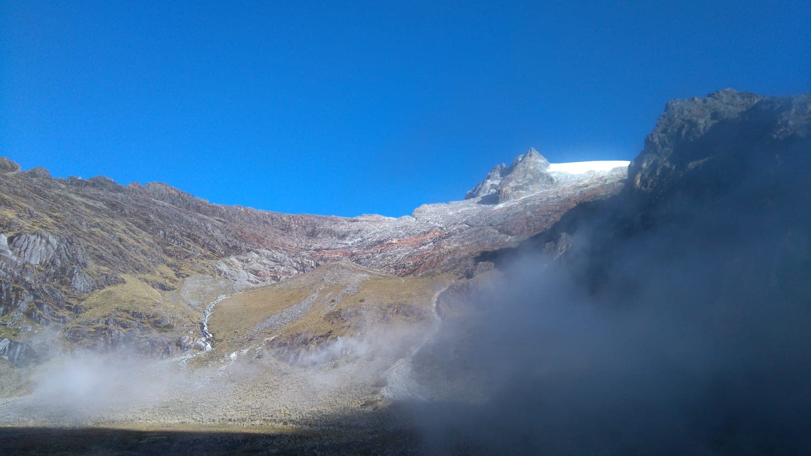 Flanco norte del Pico Humboldt, en la Sierra Nevada de Mérida