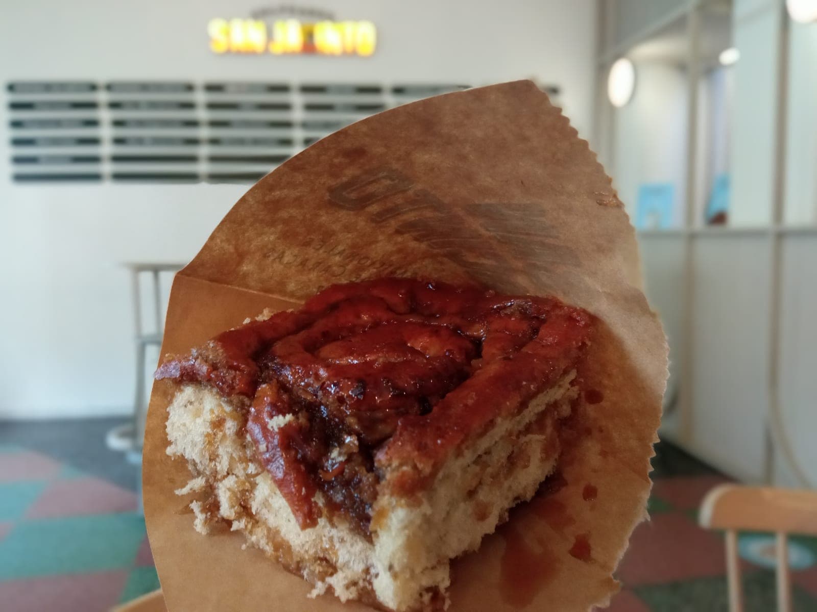 Golfeado recién hecho, con el papelón caramelizado encima